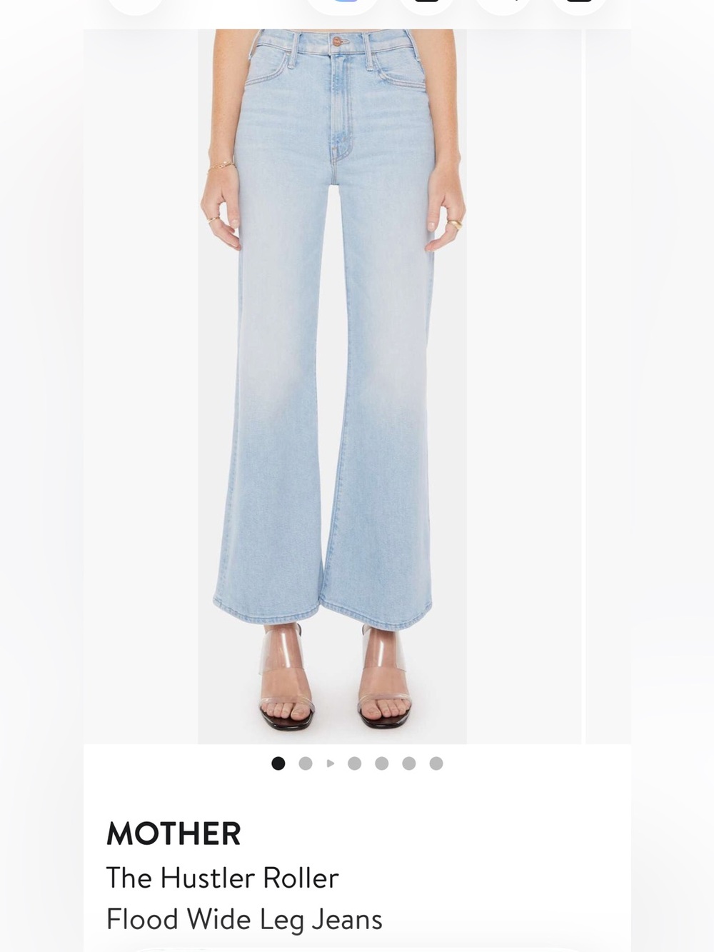 MOTHER Hustler Roller High-Rise Flare Jeans Size 27